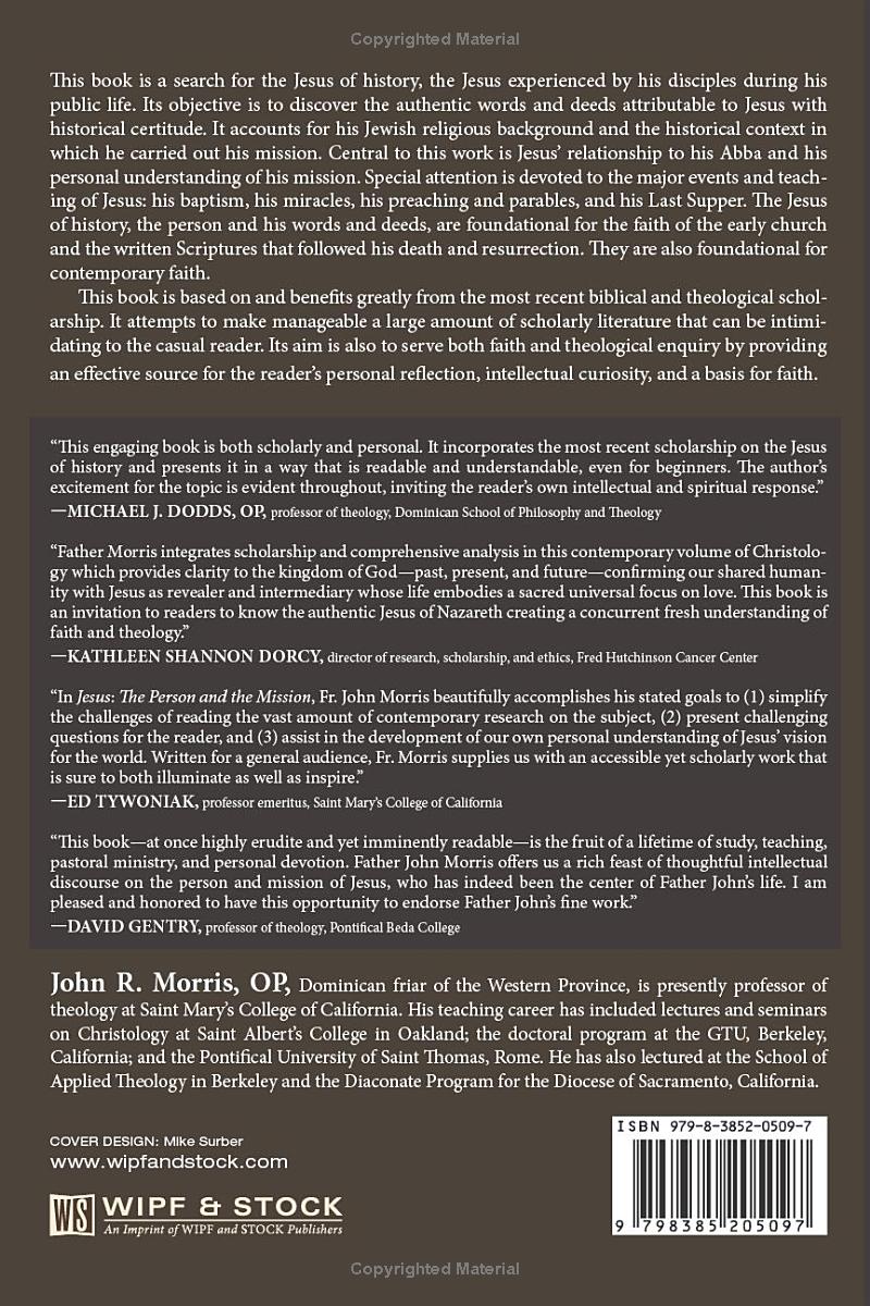 Jesus, the Person and the Mission