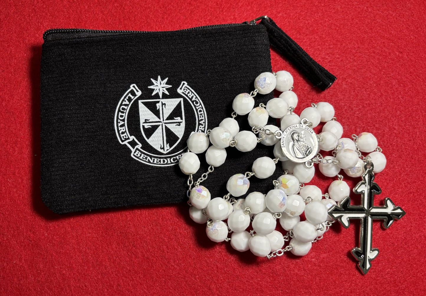 Rosary white Aurora borealis