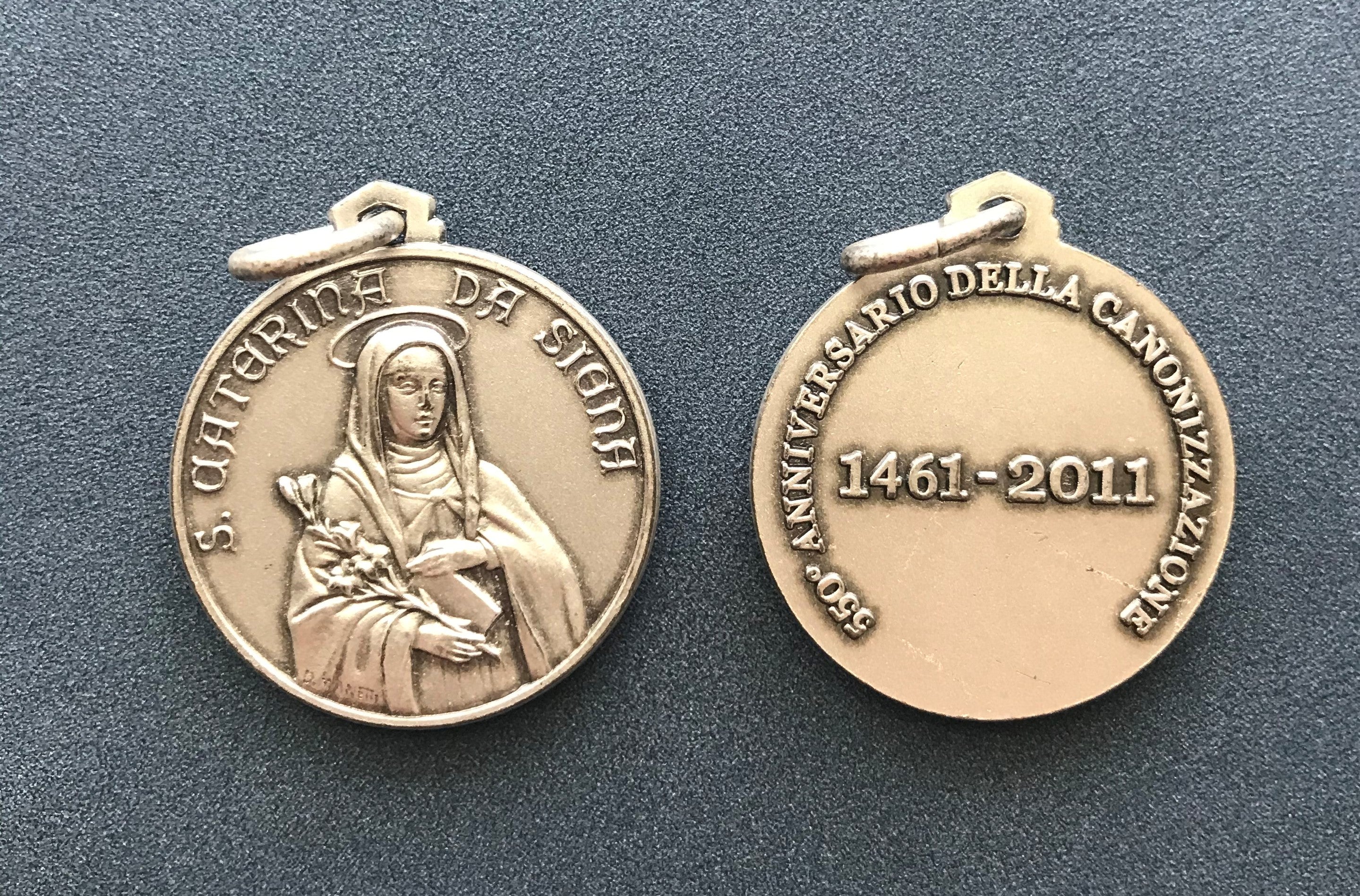 【CHRISTINE PROJECT】CP MEDAL SHORT CHAIN / 追跡付 Medal: St Catherine Cannonization – ST. DOMINIC'S STORE