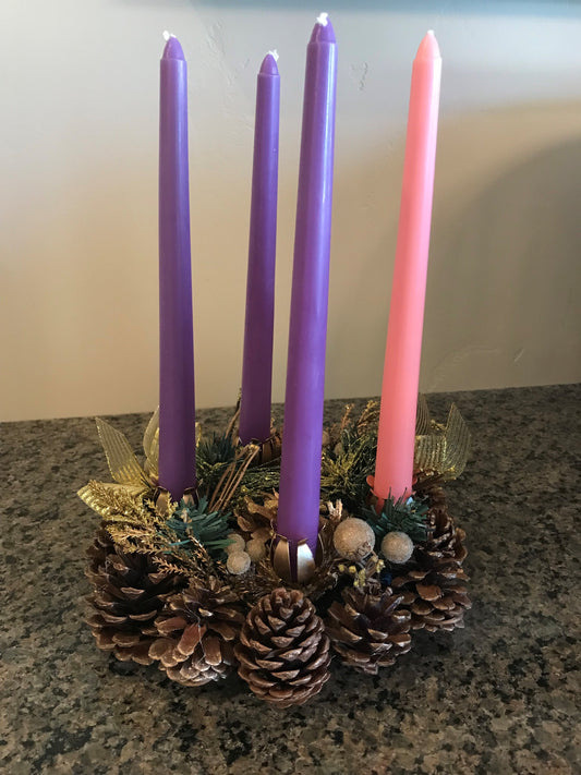 Advent Wreath-Pine cone