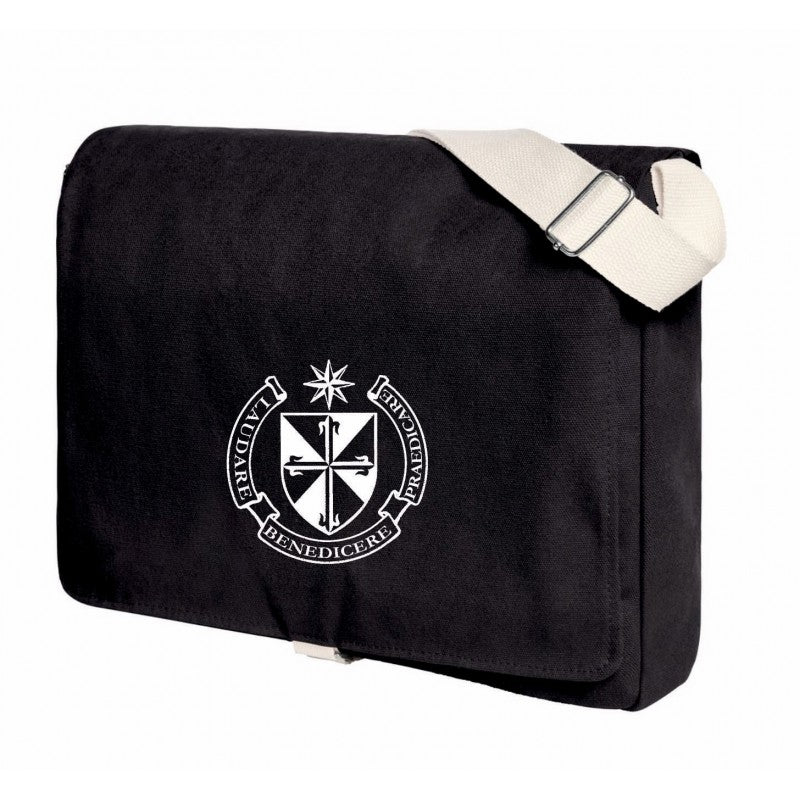 Shoulder Bag w/Dominican Shield-Black