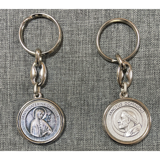 Keychain Round Silver