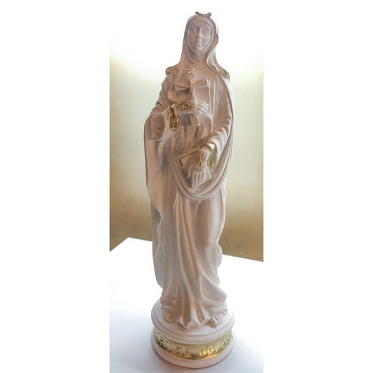 Statue St. Catherine white