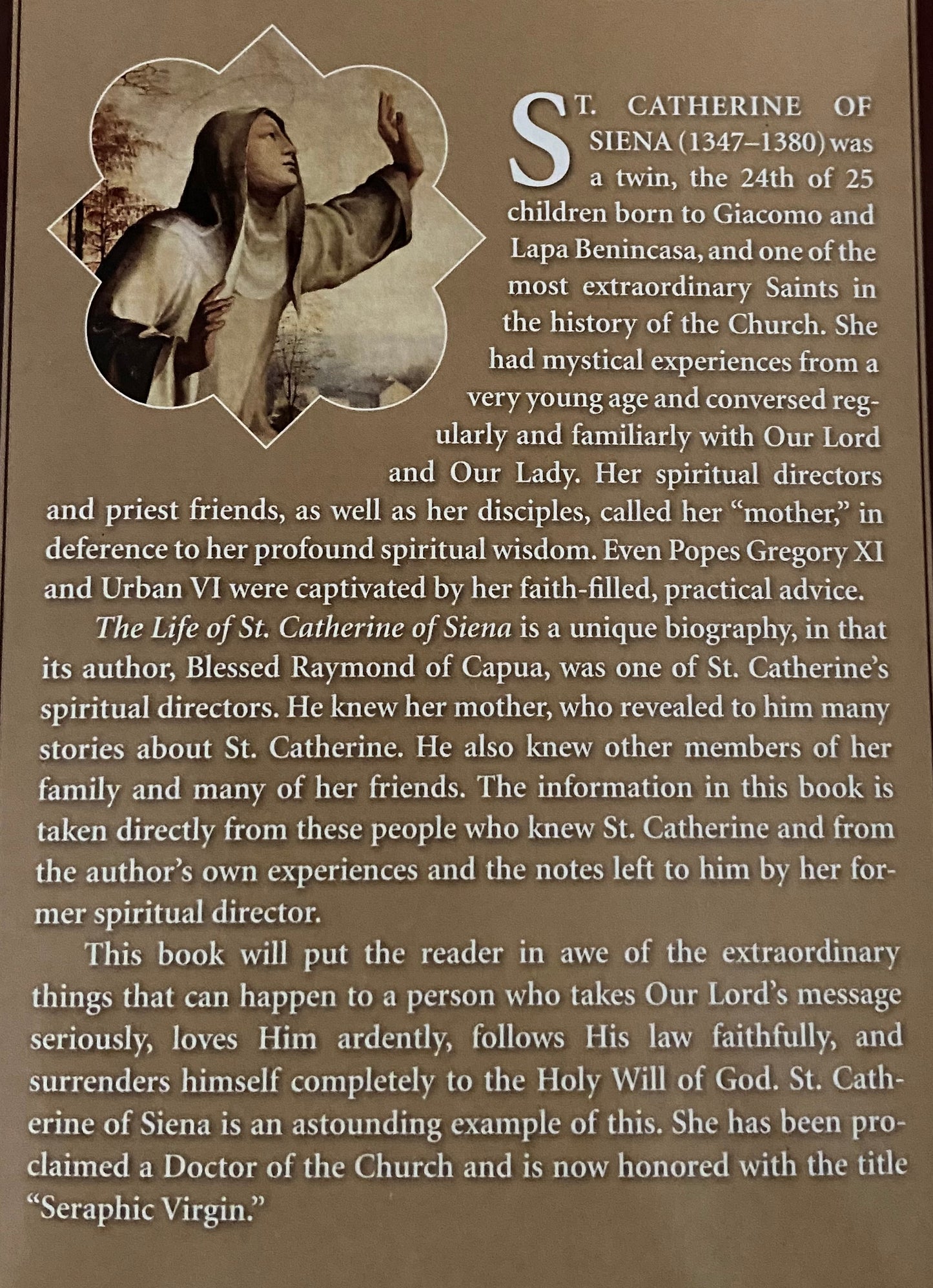Book: Life of St. Catherine of Siena