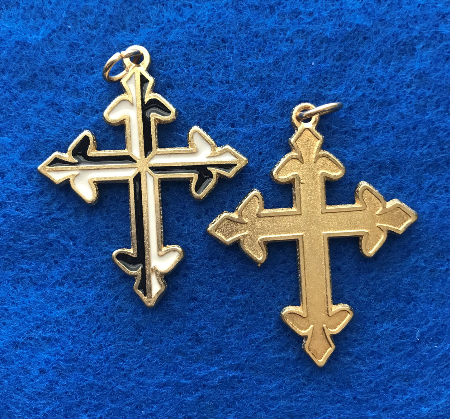 Cross: Small Enameled on one side