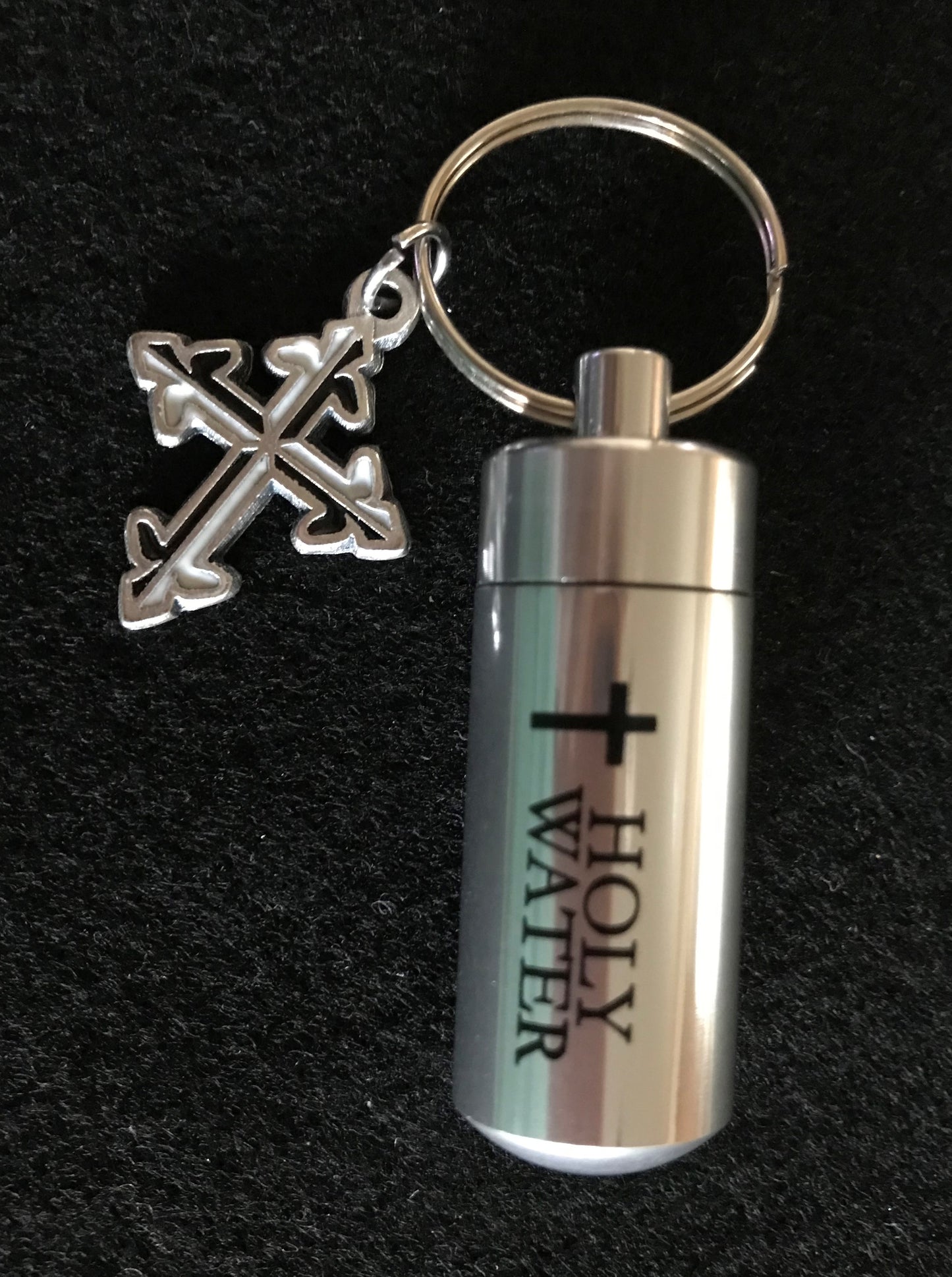 Holy water bottle on sale keychain