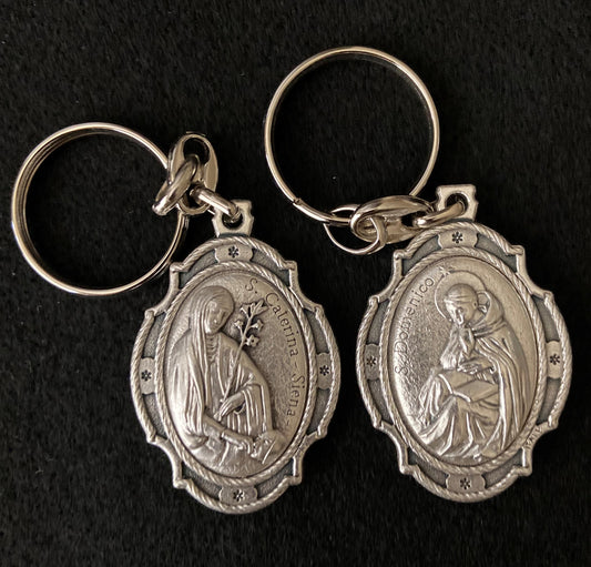 Keyring-Dominic/Catherine Silver