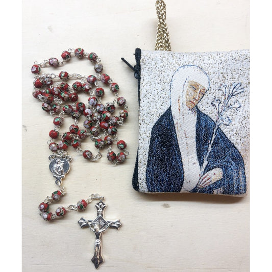 Rosary Cloisonne Silver
