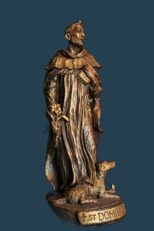 Statue: St Dominic 3ft, one tone